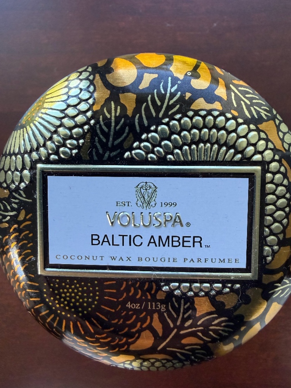 Voluspa Baltic Amber Candle 4 oz